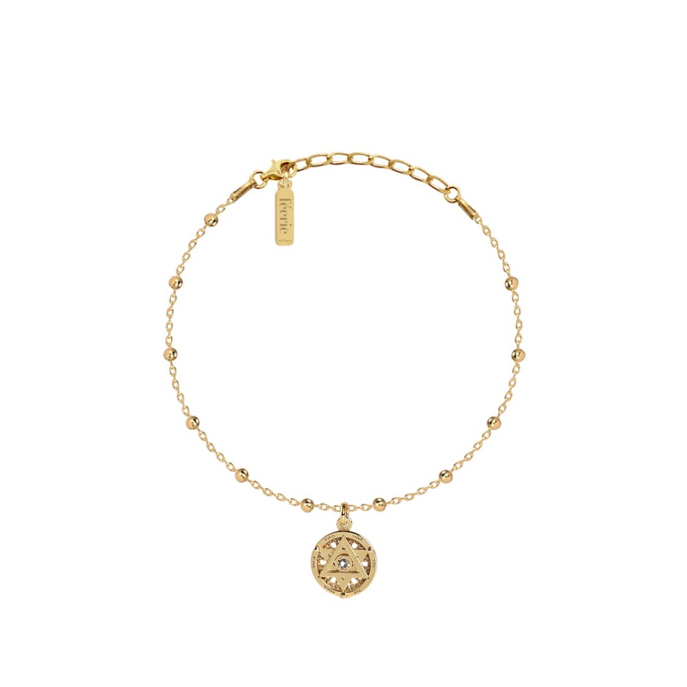 Złota Bransoletka Żywioł Kryształ Górski THE ELEMENTS Ogien Feerie.jpg