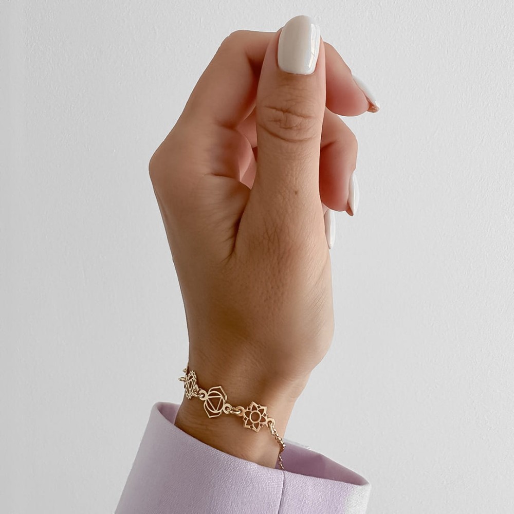 Złota Bransoletka Chakra Reka 2.jpg