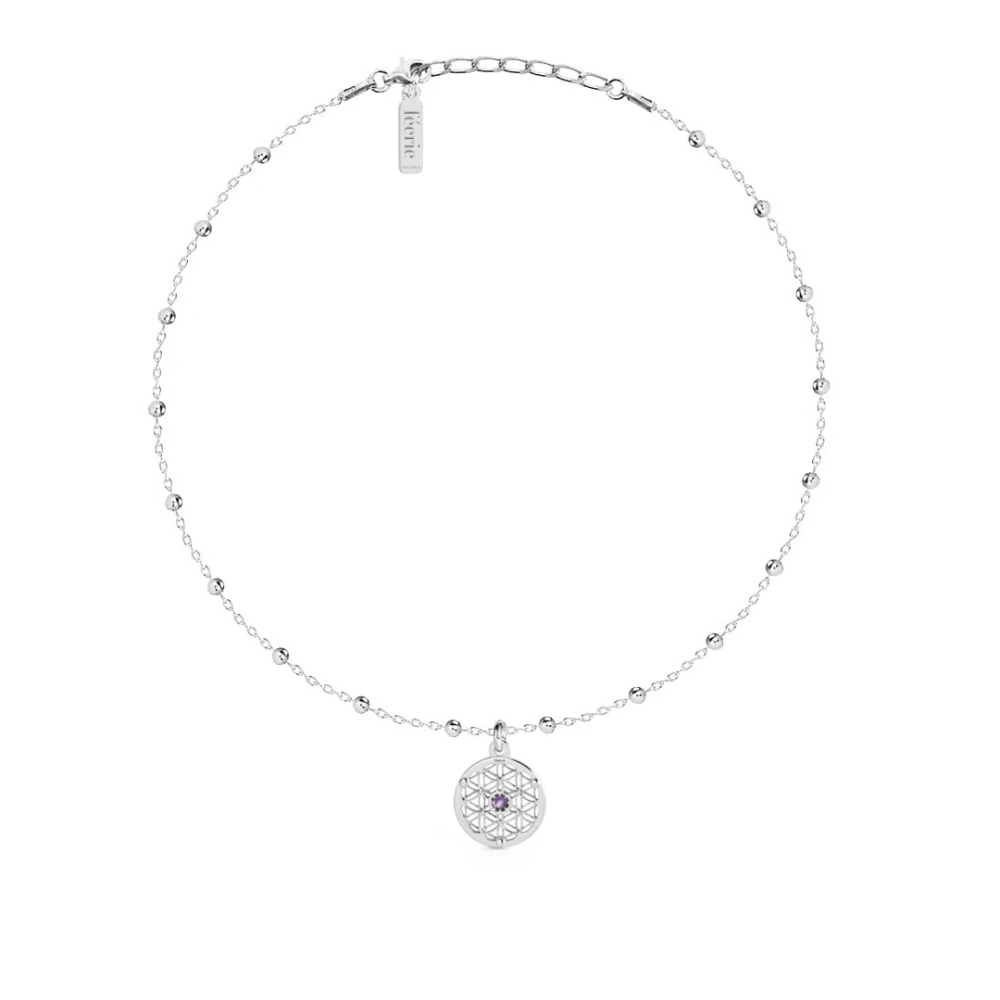 Złoty Choker Kwiat Życia LIFE Silver.webp