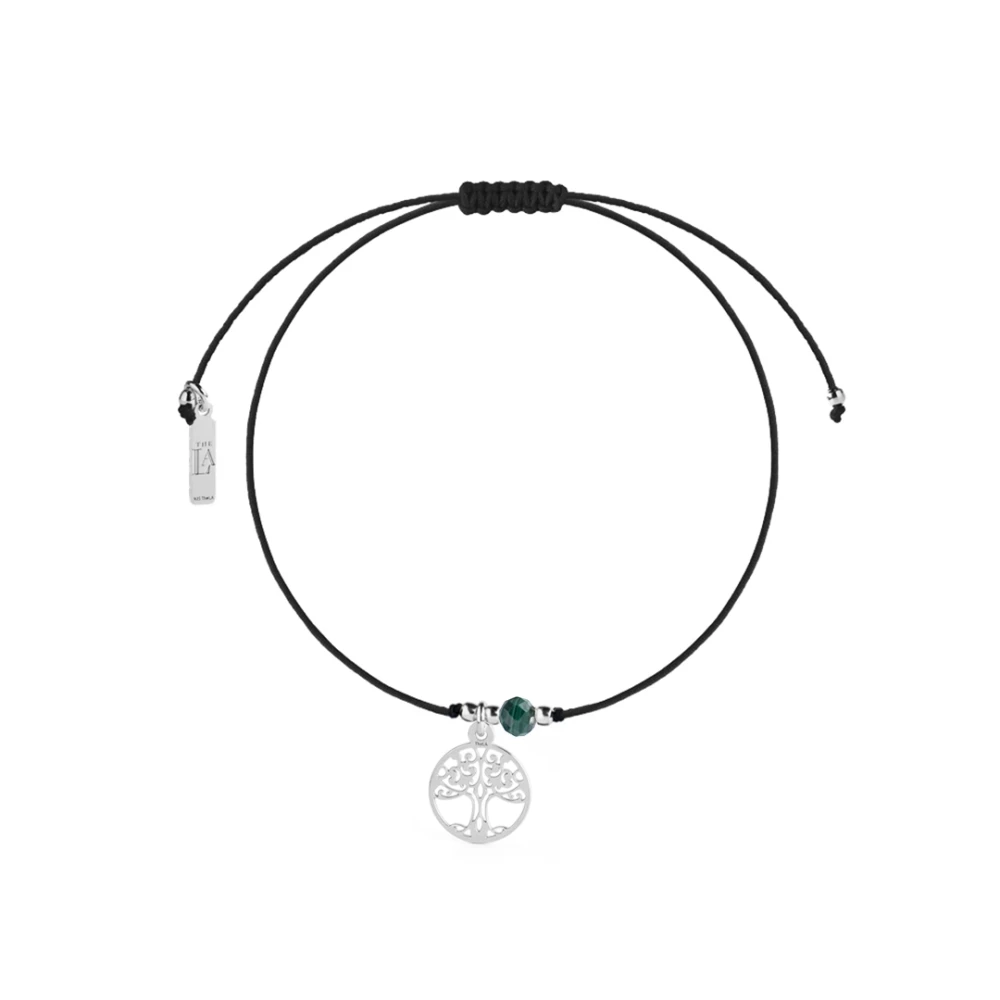 Bransoletka Na Sznurku Drzewo Życia THE LIFE Silver.webp