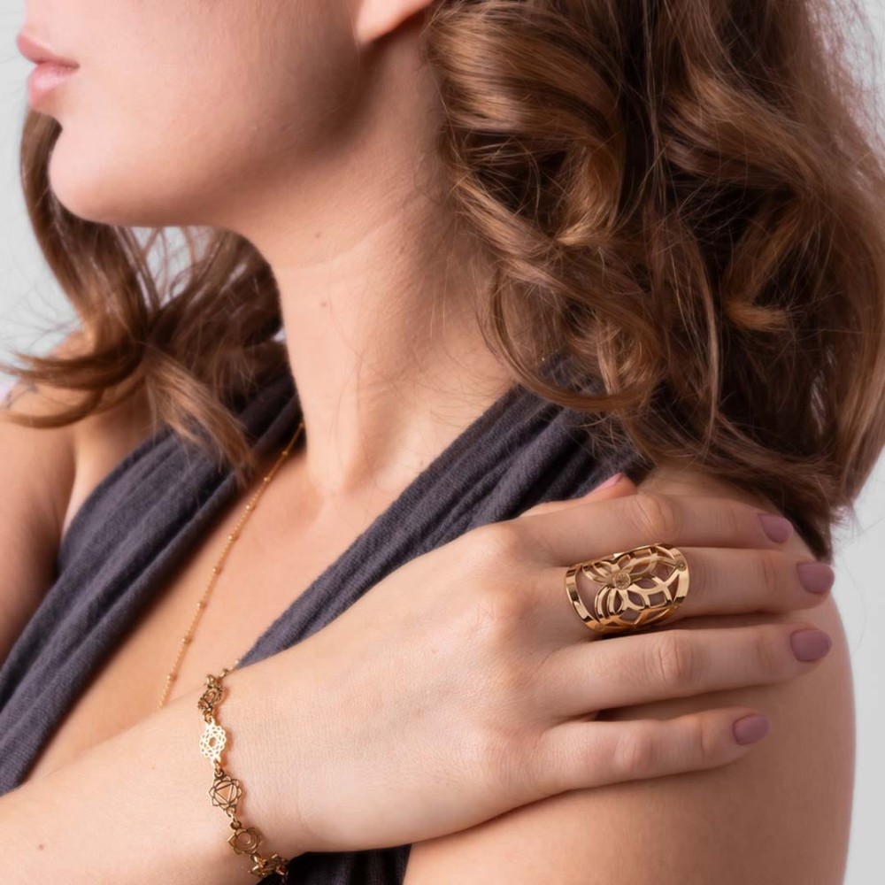 Złoty Pierścionek Lotos Czakry Model.jpg