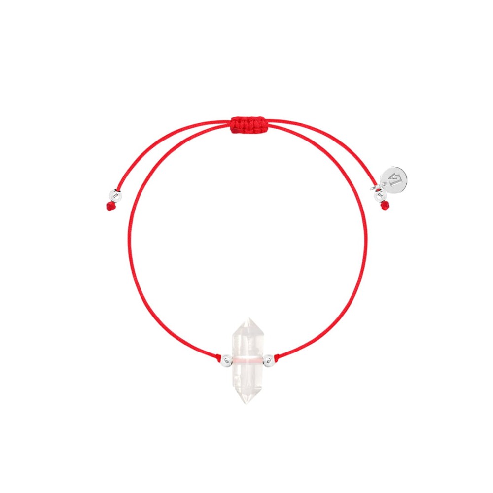 Bransoletka Na Sznurku Kryształ Górski  MAGIC