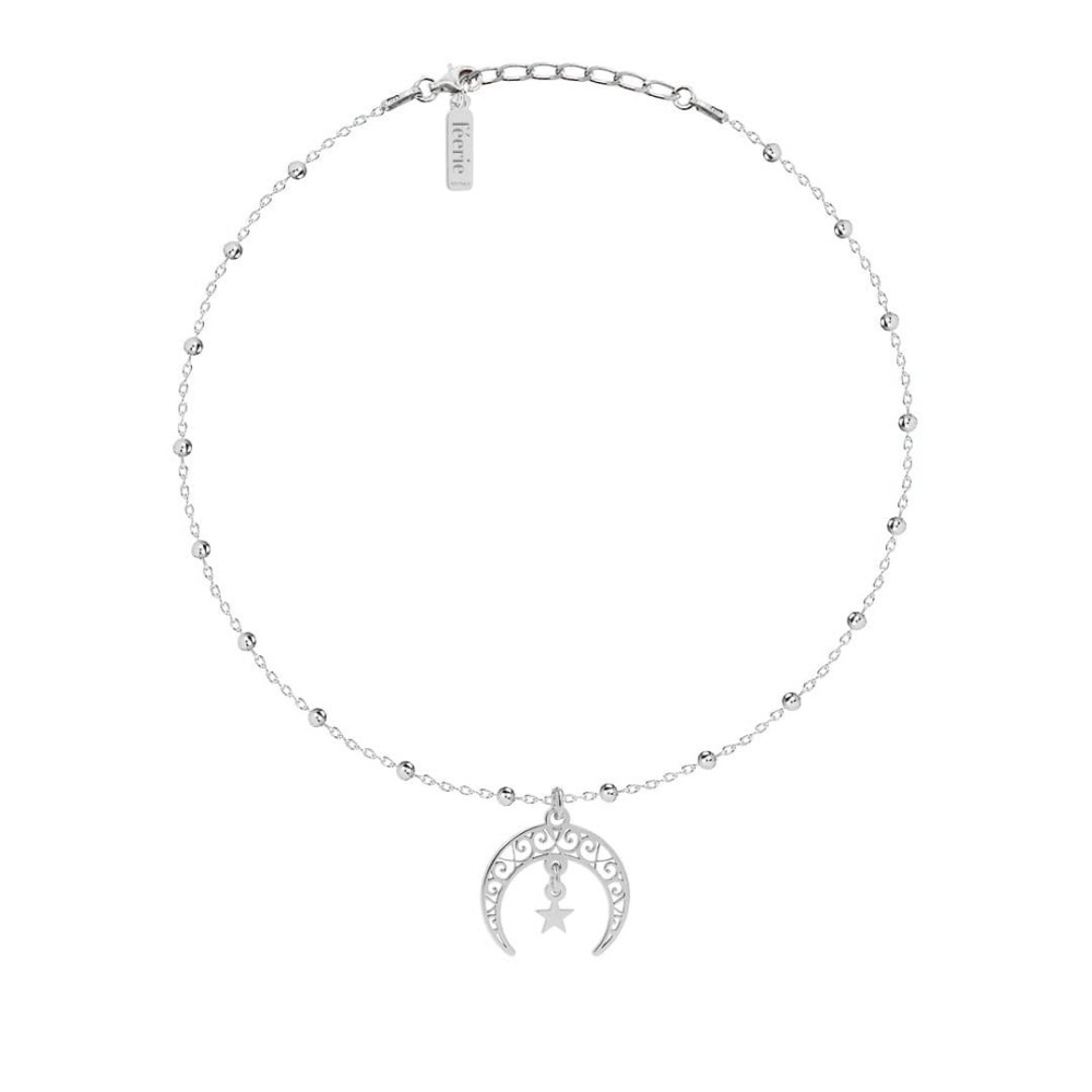Złoty Choker Kuleczki Księżyc MOON FEERIE Silver.jpg