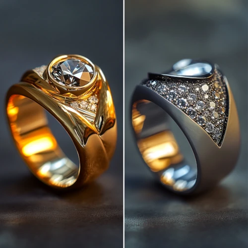 nowoczesne pierścionki a klasyczne