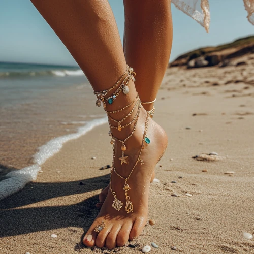 łańcuszki na kostkę