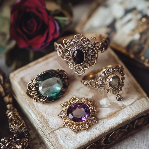 pierścienie vintage